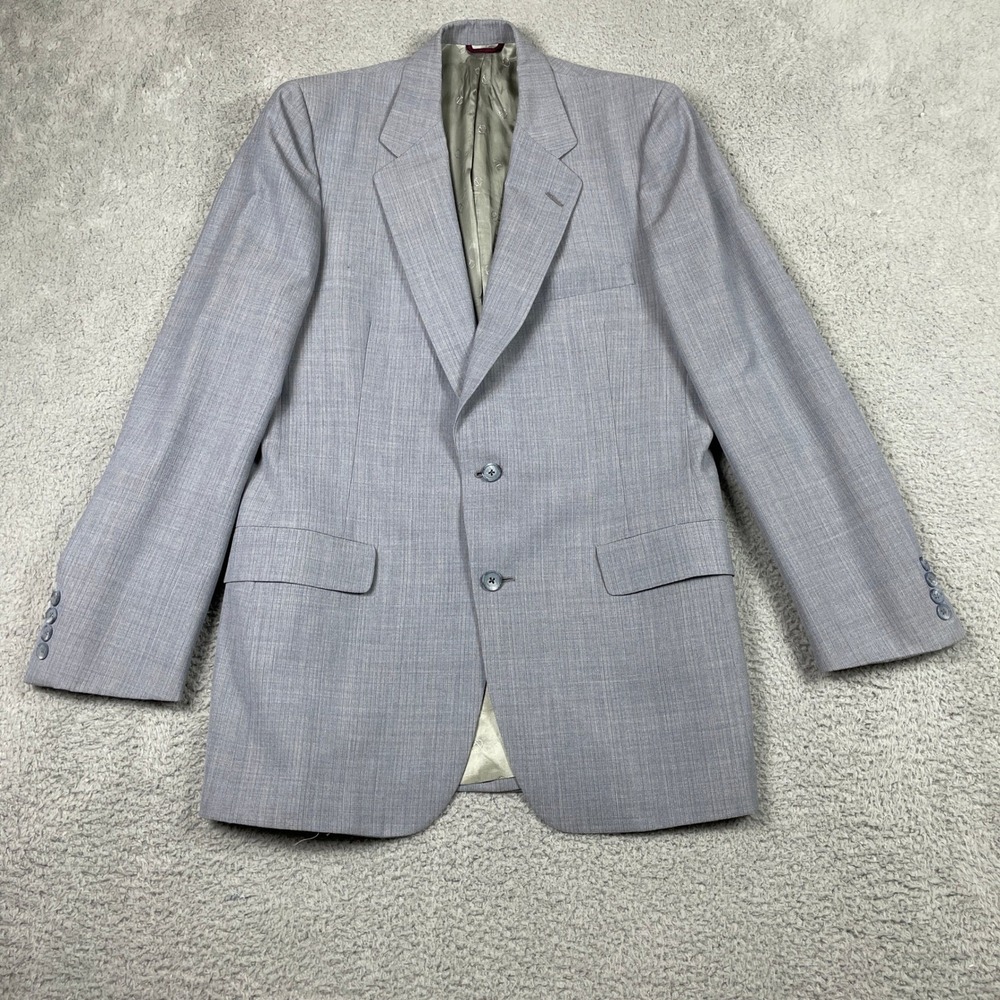 Christian Dior Blazer Mens 42R Grey Hart Schaffner & Marx Micro Stripe SportCoat